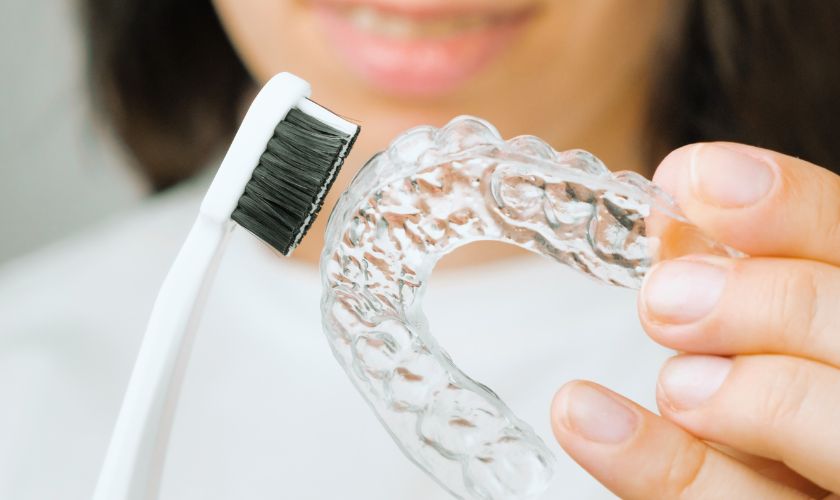 keep invisalign clear aligners invisible and hygienic